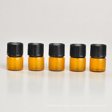 Botella de aceite esencial de vidrio marrón 1ml (NGB1141)